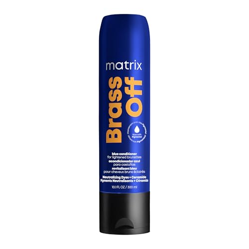 MATRIX Brass Off Blue Conditioner | Removes Brassy Orange Undertones | Color Depositing & Toning | Pigmented For Lightened Brunettes | For Color Beauty and Personal Care MATRIX Default Title