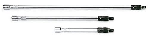 SK Tools USA 3/8" Drive, 3 Piece Chrome Locking Extension Set: 7.5", 13.5" & 19.5" | 4516 Beauty & Personal Care SK