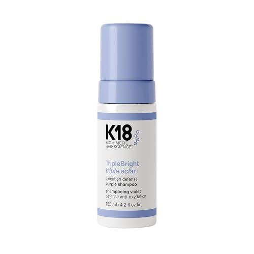 K18 TripleBright Oxidation Defense Purple Shampoo - Non-Staining Blonde Shampoo Removes + Helps Prevent Brass for Brighter, Longer-Lasting Blonde Beauty and Personal Care K18 Default Title