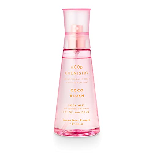 Good Chemistry Coco Blush Body Mist 5 fl oz - Light, Tropical, Fresh Spray with Coconut Water, Pineapple, & Driftwood - Carefree, Clean & Vegan Beauty & Personal Care Good Chemistry
