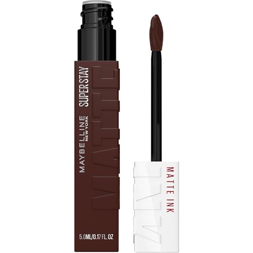 MAYBELLINE Super Stay Matte Ink Liquid Lipstick Makeup, Long Lasting High Impact Color, Up to 16H Wear, Vixen (Intense Blackened Brown) Beauty & Personal Care MAYBELLINE
