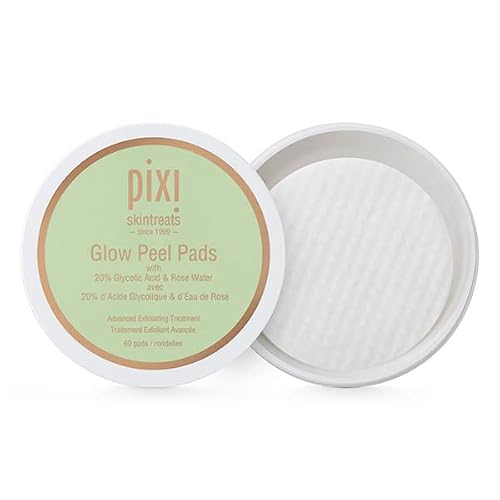 Pixi Beauty Glow Peel Pads | Exfoliating Treatment Contains 20% Glycolic Acid | Reveal Glowing Complexion | 60 Pads Beauty & Personal Care Pixi