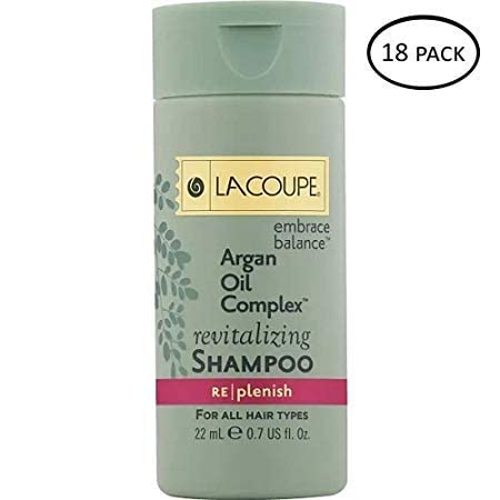 Lacoupe Argan Oil Complex Revitalizing Shampoo - 0.75 Oz - Set of 18 - Total 13.5 Oz Beauty & Personal Care LA COUPE