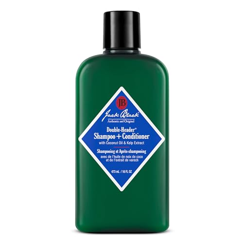Jack Black - Double-Header Shampoo + Conditioner - PureScience Formula, Coconut Oil and Kelp Extract, Sulfate-Free, Removes Oil and Product Buildup Beauty & Personal Care Jack Black