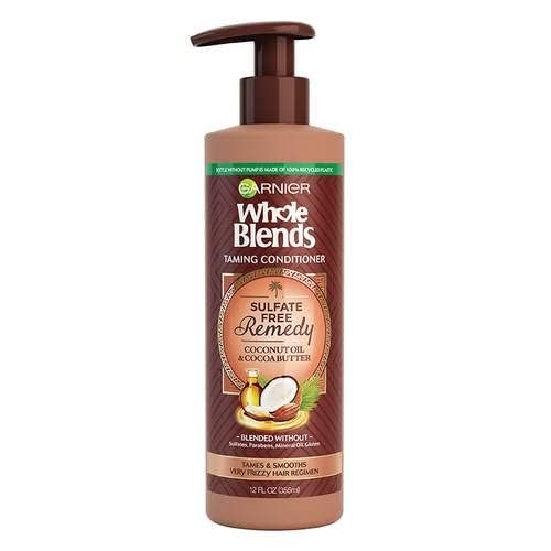Garnier Whole Blends Sulfate Free Remedy Coconut Oil Conditioner for Frizzy Hair - 12 fl oz (PACK OF 2)