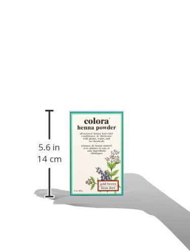 Colora Henna Powder Hair Color Gold Brown 2 Ounce (Pack of 2) Beauty & Personal Care Colora Henna