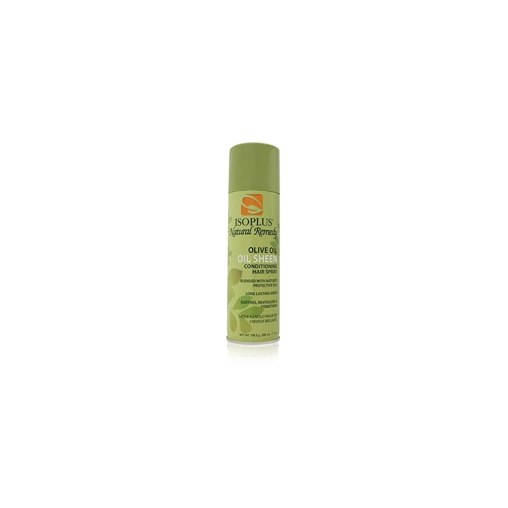Isoplus Natural Remedy Olive Oil Sheen Conditioning Hair Spray 7 Oz,Pack of 2 Beauty & Personal Care Isoplus