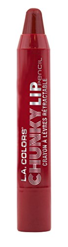 L.A. COLORS Chunky Lip Pencil, Deep Red, 0.04 Ounce Beauty & Personal Care L.A. COLORS