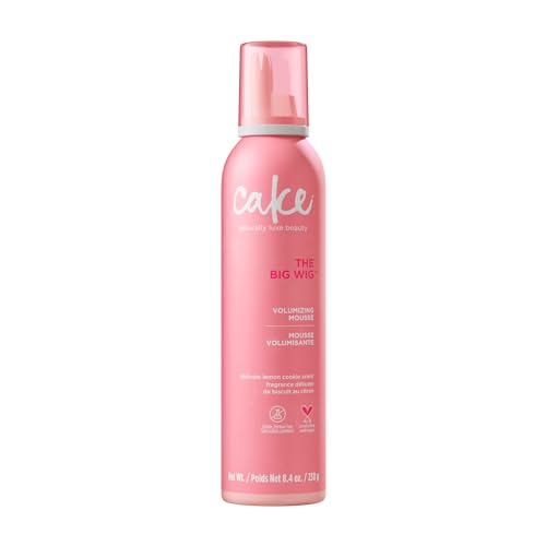 Cake Beauty Volumizing Mousse, The Big Wig - High Volume, Flexible Hold Hair Mousse with 450 F Heat Protection - For All Hair Types - 8.4 oz Beauty & Personal Care Cake Beauty