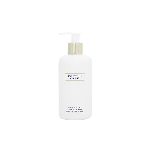 Portus Cale Castelbel Hand & Body Luxury Soap Gold & Blue - Pink Pepper and Jasmine Body Washes 300ml Beauty & Personal Care Portus Cale