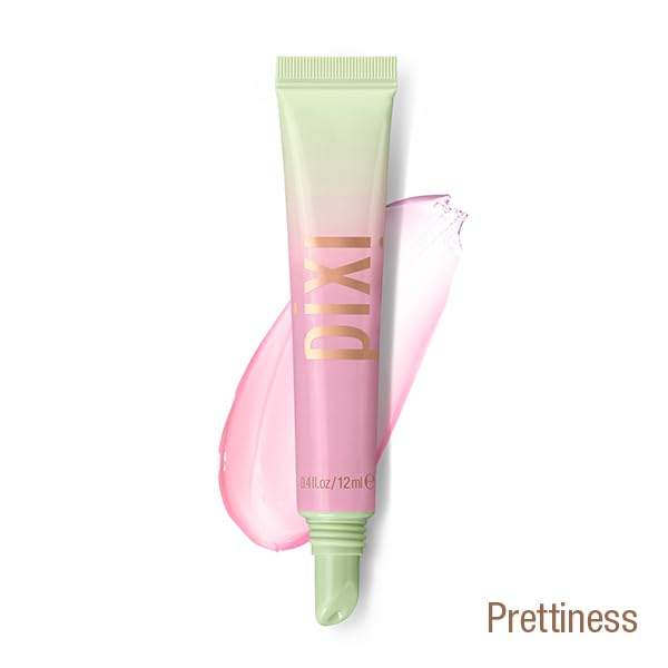 Pixi Beauty LipTone pH Reactive Lip Gloss in Prettiness | Color Changing Tinted Lip Balm with Rosehip Oil & Shea Butter | Non-Sticky Mirror-Shine Beauty & Personal Care Pixi