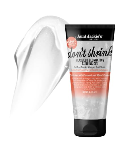 Aunt Jackie's Don't Shrink Flaxseed Elongating Curling Gel 3 Oz Beauty & Personal Care Aunt Jackie's