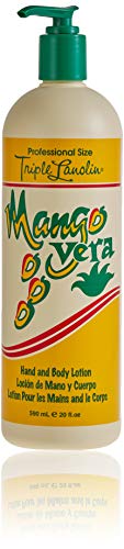 Triple Lanolin Mango Vera Soothing Lotion (20 Oz) - Tropical Mango Scented Aloe & Lanolin Moisturizer for All Skin Types - Deeply Hydrating Hand Beauty & Personal Care Triple Lanolin