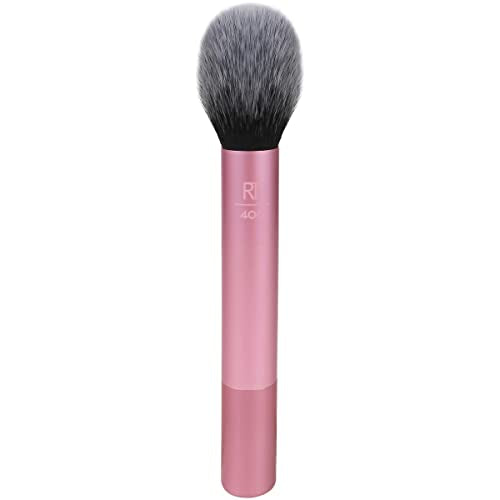 Real Techniques Ultra Plush Blush Makeup Brush, For Loose, Cream, or Pressed Blush, Rosy Glow Cheeks, Fluffy Powder Brush, Aluminum Ferrules Beauty & Personal Care Real Techniques