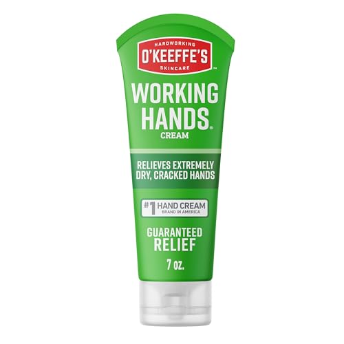 O'Keeffe's Working Hands Hand Cream for Extreme Dryness - 7 oz Tube (1 Pack) - Repairing Skincare for Cracked, Dry Hands Beauty & Personal Care O'Keeffe's
