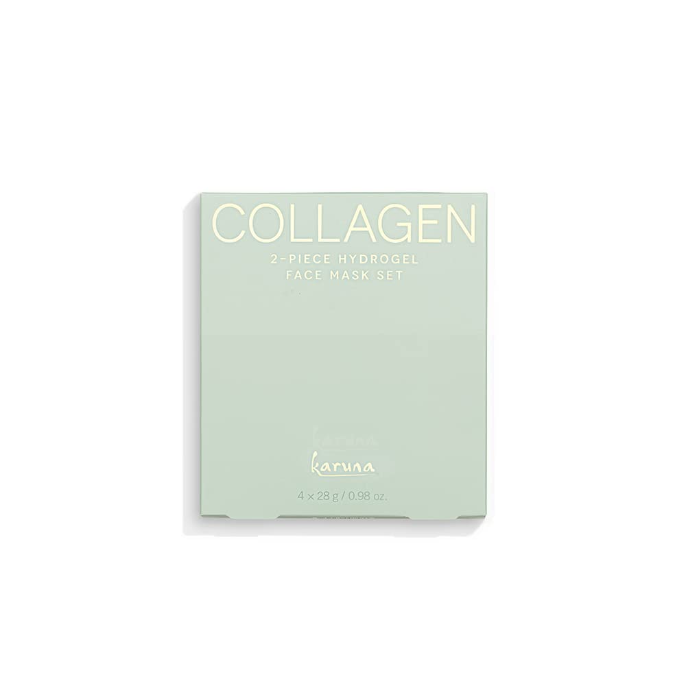 Karuna Skin - COLLAGEN Face Mask Sheets, Hydrogel 2-Piece Facial Mask, Age-Defying, Hydrating, Rejuvenating & Moisturizing Skin Care Essential That Beauty & Personal Care Karuna