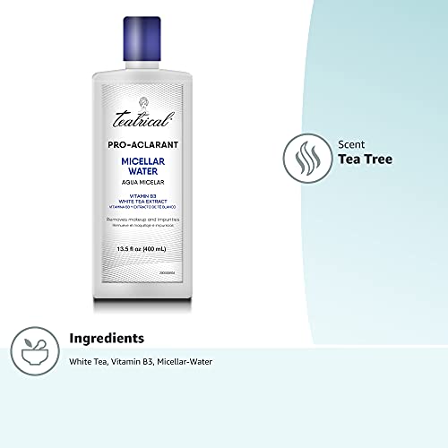 TEATRICAL Pro-Aclarant Micellar Water Cleanser & Makeup Remover, 13.5 Ounce Beauty & Personal Care TEATRICAL