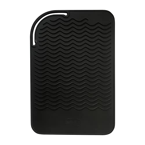 SYGILE 11" X 7.5" 5.6 oz Large Heat Resistant Silicone Travel Salon Hair Styling Tools Cooling Mat, Anti-Heat Pad Cover for Hair Straightener, Curling Beauty & Personal Care Sygile