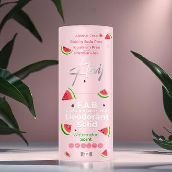 Klevij All Natural F.A.B. Deodorant - Watermelon Scent - 1.7 oz Organic, Aluminum-Free Deodorant for Fupa, Armpit, and Breast Areas Beauty and Personal Care Klevij