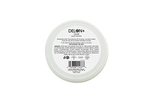 DELON Intense Moisturizing Body Butter, Olive with Olive Oil & Vitamin E, 6.9 oz (Pack of 4) Beauty & Personal Care DELON