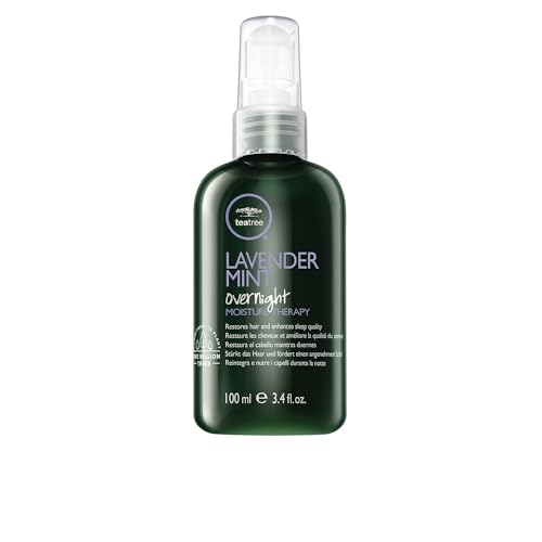 Tea Tree Lavender Mint Overnight Moisture Therapy, Leave-In Treatment, Restores Hair + Enhances Sleep Quality, For Coarse, Curly + Dry Hair, 3.4 fl. Beauty & Personal Care Tea Tree
