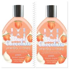 Brown Sugar Peaches & Cream 400X Double Dark Black Chocolate Bronzing Whip Tanning Lotion - Ultra Rich Skin Softening Formula for Deep, Long-Lasting Beauty & Personal Care Brown Sugar