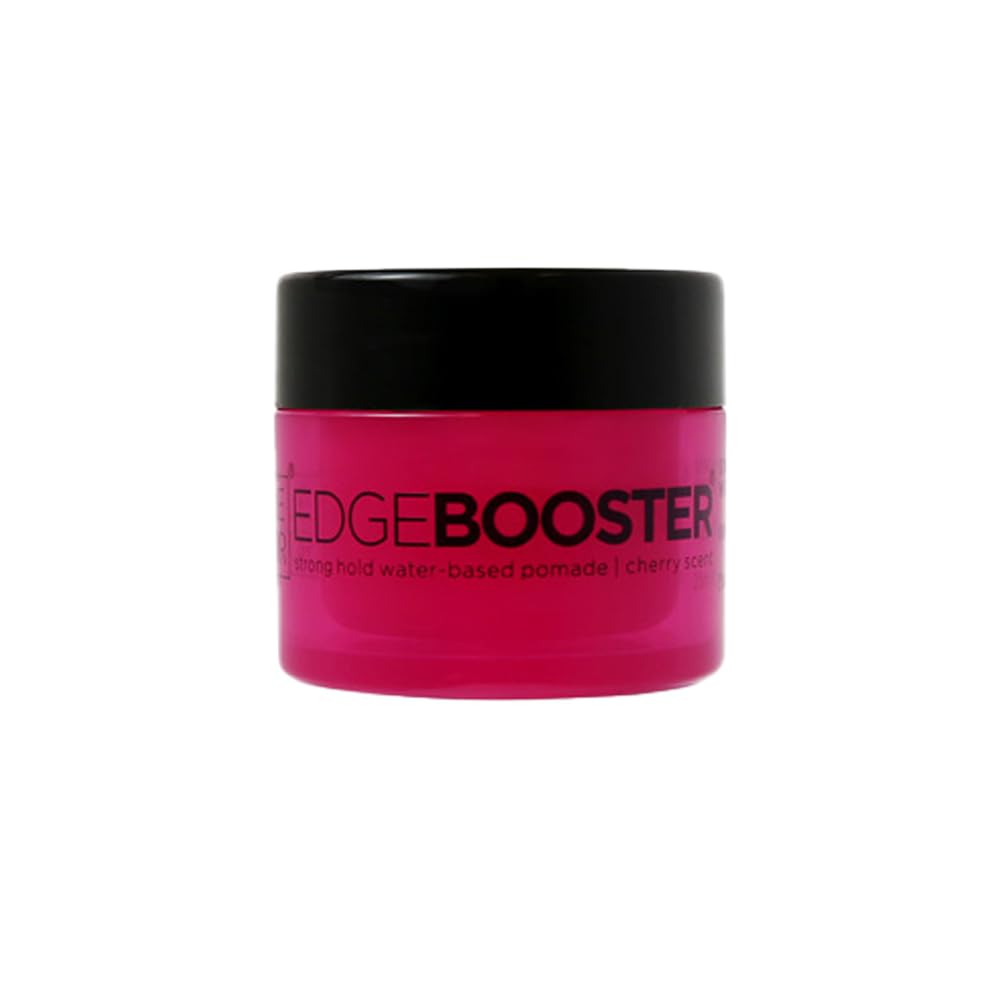 Style Factor EDGEBOOSTER Strong Hold Water-Based Pomade 0.85 Oz Mini Travel Size (0.85 Fl Oz (Pack of 1), Cherry) Beauty & Personal Care Style Factor