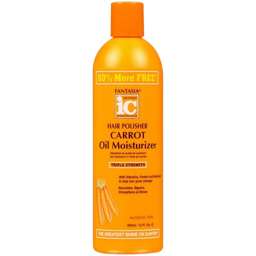 Fantasia Hair Polisher Carrot Growth Oil Moisturizer, 12 oz (Pack of 5) Beauty & Personal Care Fantasia