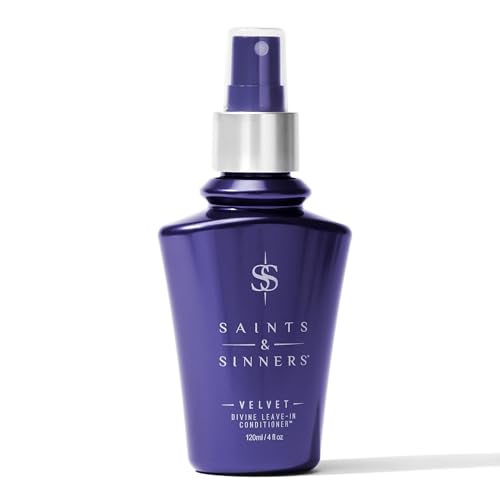 Saints & Sinners Velvet Divine Leave-In Moisturizing Conditioner Hair Detangler Spray for ALL TYPES. Helps Dry Dull Frizzy Coarse Tangled Thermally Beauty & Personal Care Saints & Sinners