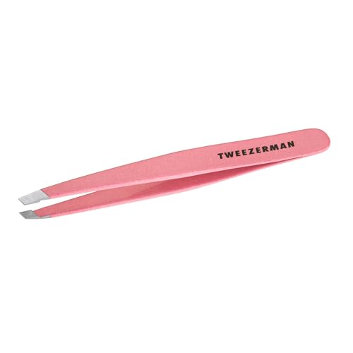 Tweezerman Exclusive Dusty Rose Slant Tweezer - Hair Removal Tweezers, Stainless Steel Beauty & Personal Care Tweezerman