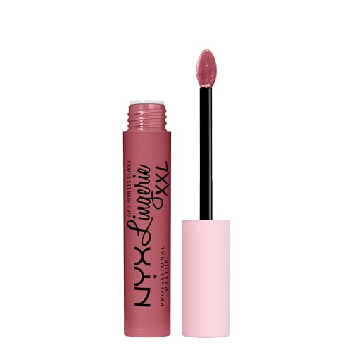 NYX PROFESSIONAL MAKEUP Lip Lingerie XXL Matte Liquid Lipstick - Flaunt It (Dusty Pink) Beauty & Personal Care NYX PROFESSIONAL MAKEUP