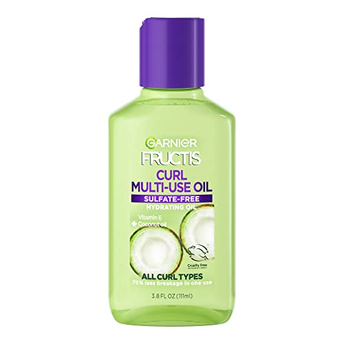 Garnier, Fructis Curl Multi-Use Hydrating Oil for All Curl Types, 3.8 Fl Oz