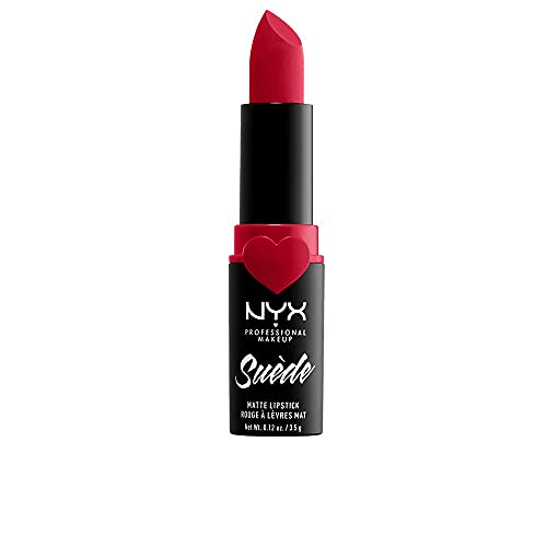 NYX PROFESSIONAL MAKEUP Suede Matte Lipstick, Vegan Formula - Spicy (True Red) Beauty & Personal Care NYX PROFESSIONAL MAKEUP