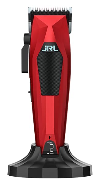 Amazon Series JRL 3000C Professional Mini Hair Clipper w/Taper Blade, 5-Level Locking System, 7800 RPM, Brushless Motor for Barbers and Stylists (Red) Beauty and Personal Care Amazon Series
