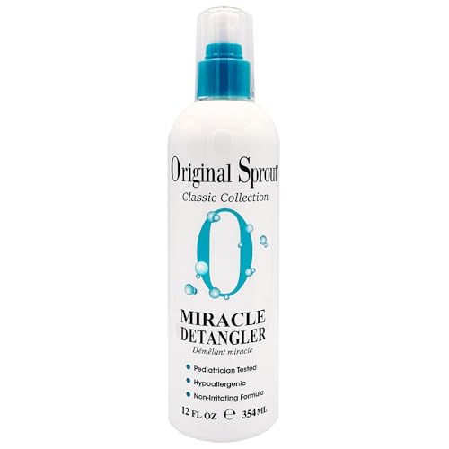 Original Sprout Miracle Detangler Spray, Lightweight Non-Greasy Leave-In Conditioner Spray for All Hair Types, Smooths, Softens & Detangles, Vegan Beauty & Personal Care Original Sprout