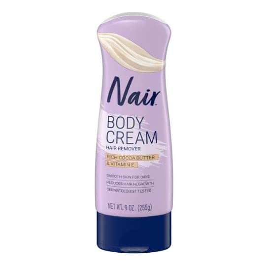 Nair Hair Remover Lotion Cocoa Butter & Vitamin-E 9 Ounce (266ml) (2 Pack) Beauty & Personal Care Nair