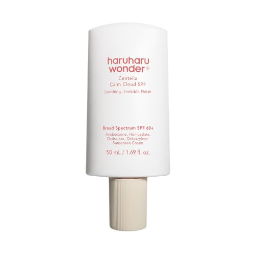 haruharu wonder Centella Calm Cloud Face Sunscreen Broad Spectrum SPF 60+, 1.69 fl oz, Korean Sunscreen, No White Cast, Hyaluronic Acid, Ceramide Beauty and Personal Care HARUHARU Default Title