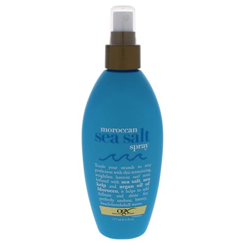 OGX Argan Oil of Morocco Hair-Texturizing Sea Salt Spray, Curl-Defining Leave-In Hair Styling Mist for Tousled Beach Waves and Textured Hold Beauty & Personal Care OGX