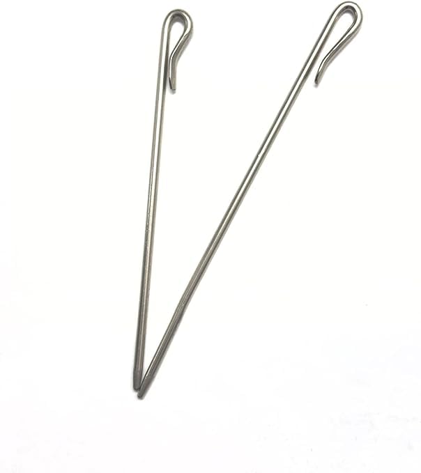 Banika Salai(Baaz) for Turban/Pagg | 5 Inch/12.7 cm | Punjabi Baaz (Steel Hook, Pack of 3)