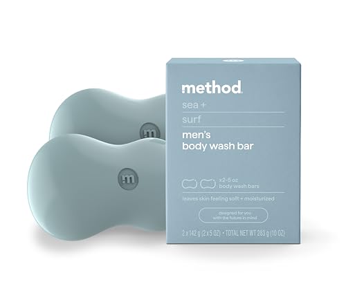 Method Bar Soap, Sea + Surf, Plastic Free, 2 bars, 5oz each Beauty & Personal Care Method