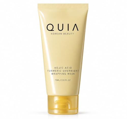QUIA Turmeric + Kojic Acid Overnight Wrapping Mask - Hydration Mask for Glowing Skin - Evens Tone, Soothes Redness and Improves Skin Texture - Korean Beauty and Personal Care QUIA Beauty Default Title