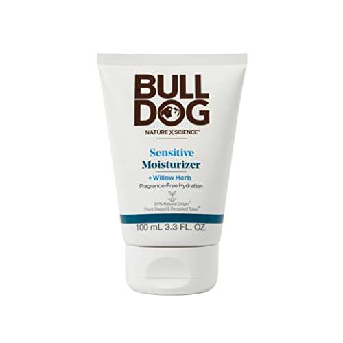 BULLDOG Mens Skincare and Grooming Face Moisturizer Fragrance Free, Sensitive, 3.3 Fluid Ounce Beauty & Personal Care BULLDOG