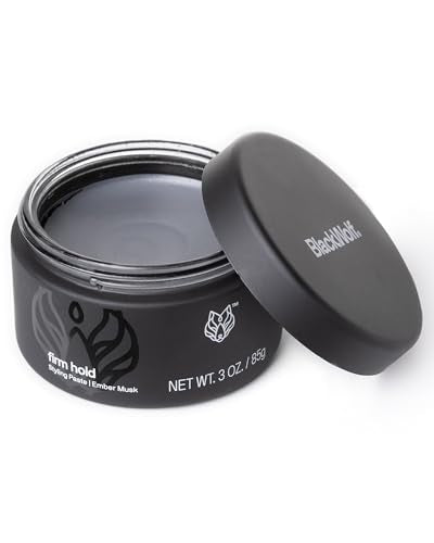 Black Wolf Hair Styling Paste for Men, Firm Hold - Matte Finish, Water Based Hair Styling Product for All Hair Styles & Types - Barber Grade Beauty & Personal Care Black Wolf