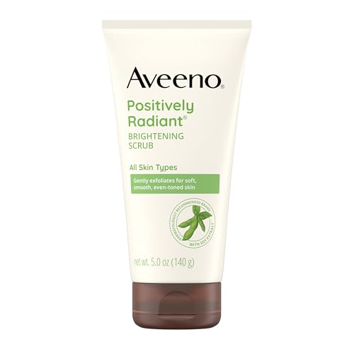 Aveeno Positively Radiant Skin Brightening Exfoliating Daily Facial Scrub, Gentle with Moisture-Rich Soy Extract, Helps Improve Skin Tone & Texture Beauty & Personal Care Aveeno