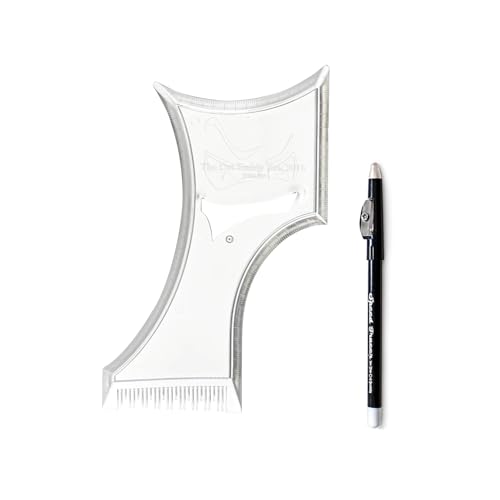 The Cut Buddy PLUS Beard Shaping Tool, Clear Template with Built-in Comb and Bonus Pencil, Ideal for Hairline, Beard, and Mustache Trimming Beauty and Personal Care The Cut Buddy