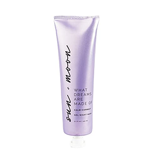 Sun + Moon What Dreams Are Made Of Calm + Correct Gel Night Mask with Lavender & Glycolic Acid, 5.1 fl oz Beauty & Personal Care Sun + Moon