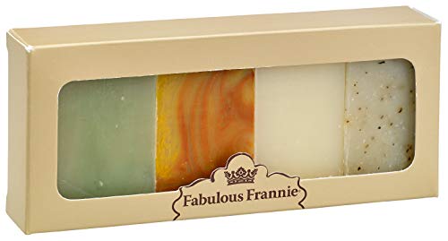 Fabulous Frannie Favorite's Essential Oil Herbal Soap Sampler Gift Set Includes Patchouli, Lavender, Tea Tree, and Peppermint - 2 Ounce (Pack of 4) … Beauty & Personal Care Fabulous Frannie