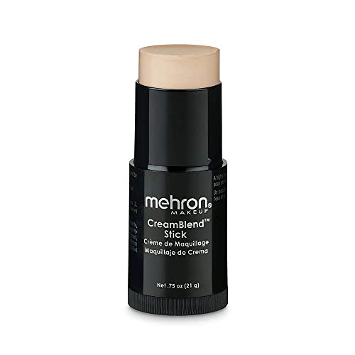 Mehron Makeup CreamBlend Stick | Face Paint, Body Paint, & Foundation Cream Makeup | Perfect for Halloween .75 oz (21 g) (Light 1) Beauty & Personal Care Mehron