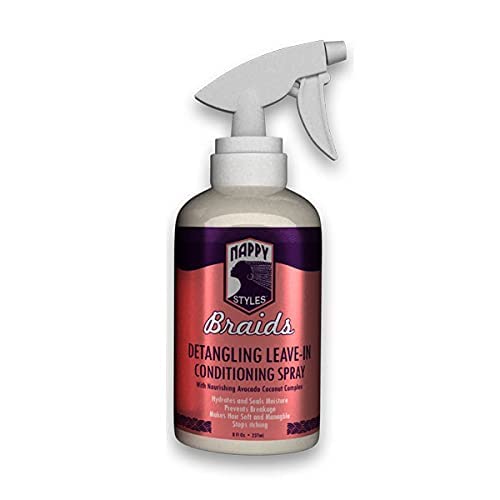 Nappy Styles Braids Braiding Gel Super Xtra Hold 6 Oz and Leave In Conditioner Spray (GEL AND SPRAY) Beauty & Personal Care Nappy Styles