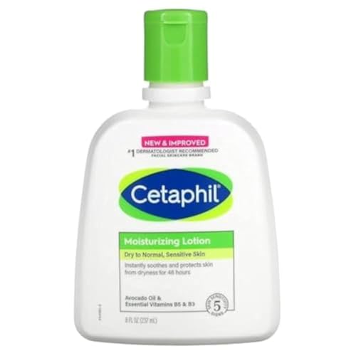 Cetaphil Moisturizing Lotion, Dry To Normal, Sensitive Skin, Avocado Oil & Essential Vitamins B5 & B3, 8 fl oz (237 ml) Beauty & Personal Care Cetaphil
